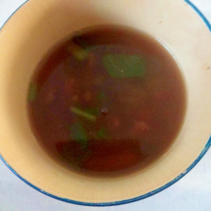 濃厚出汁のえのき味噌汁
